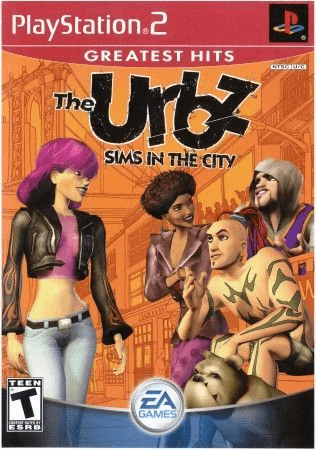 The Urbz Sims in the City box art for Playstation 2